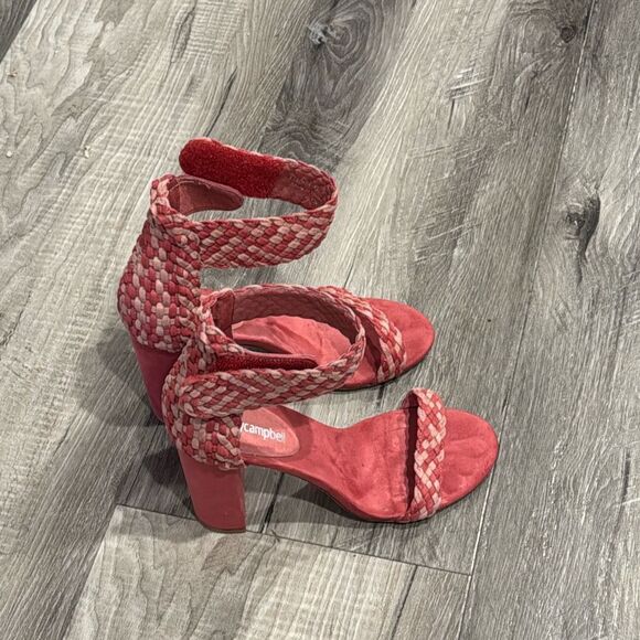 Jeffrey Campbell Lindsey Woven Braided Heel Sandals Size 6.5 EUC Womens - Picture 1 of 7